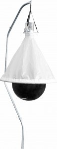 bromsfälla skyddar en hektar mot broms, blinningar och hästflugor. genom att locka insekten med värme